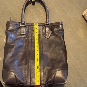 Coach Chocolate Leather Tote